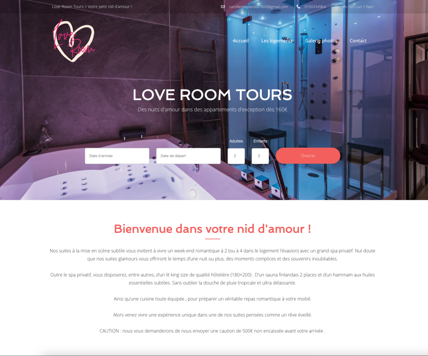Love Room Tours par Max BRUNET - Webmaster Marseille
